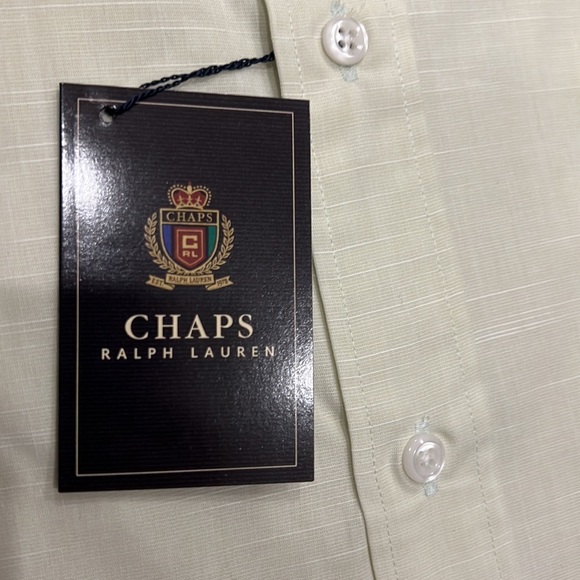 Chaps Ralph Lauren Sage Green Dress Shirt - Picture 3 of 5